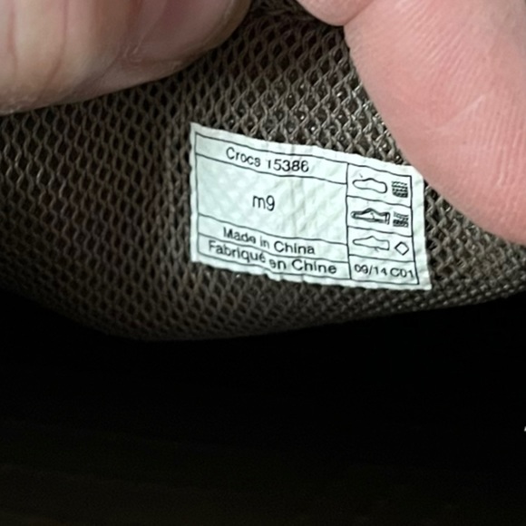 Crocs Beach Line Boat Shoes Gray/White M9 - Picture 6 of 11